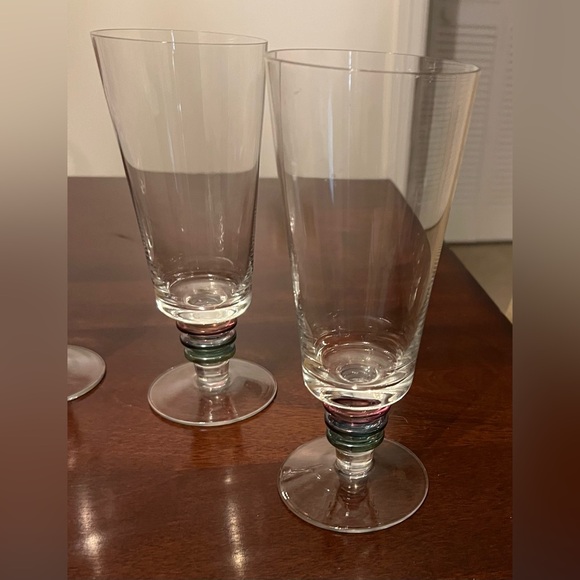 Block Carnival Iced Tea Glasses - set of 4 - Picture 3 of 6